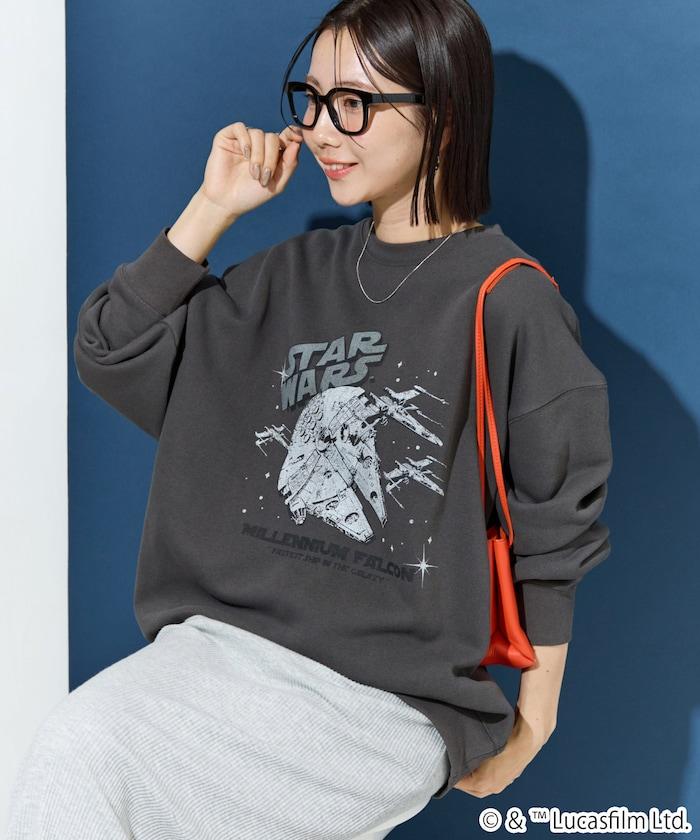 STAR WARS / スター・ウォーズ ビンテージ風 加工 フロント プリント（スウェット）【限定展開】