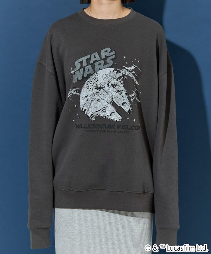 STAR WARS / スター・ウォーズ ビンテージ風 加工 フロント プリント（スウェット）【限定展開】