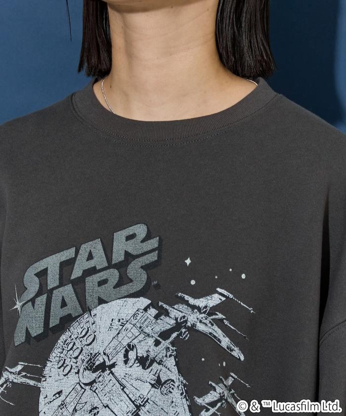 STAR WARS / スター・ウォーズ ビンテージ風 加工 フロント プリント（スウェット）【限定展開】