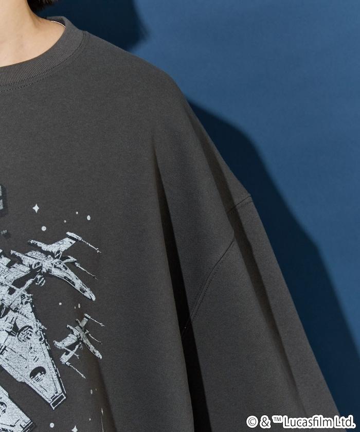 STAR WARS / スター・ウォーズ ビンテージ風 加工 フロント プリント（スウェット）【限定展開】