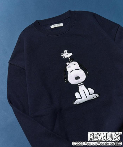 《史努比》緞面刺繡衛衣