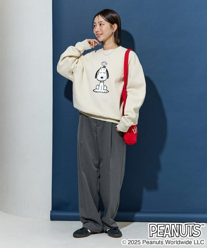 《史努比》緞面刺繡衛衣