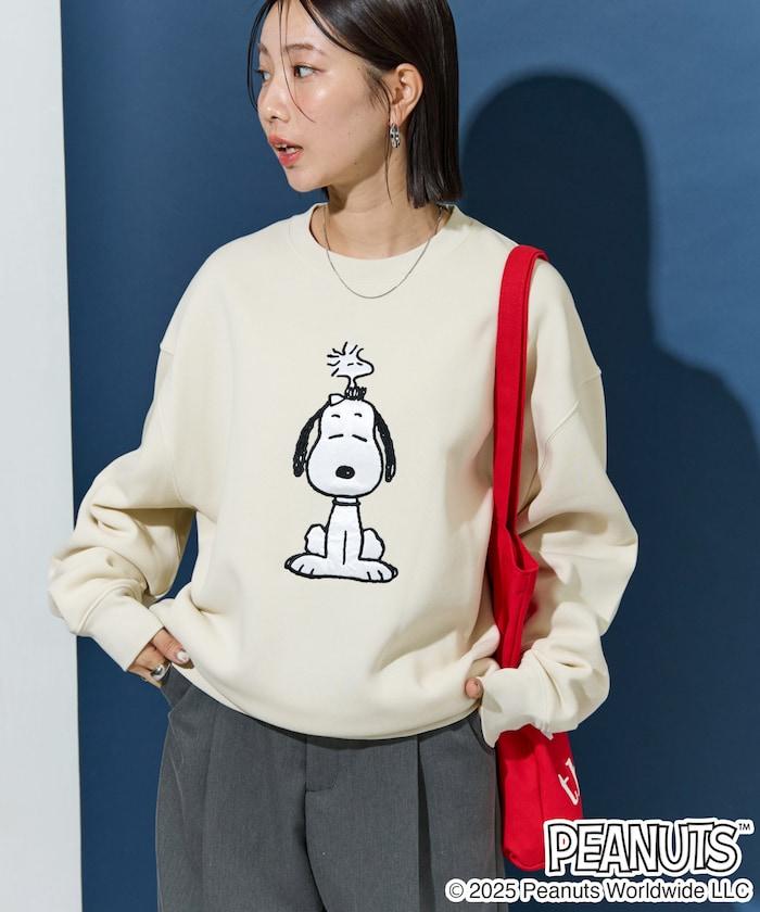 《史努比》緞面刺繡衛衣