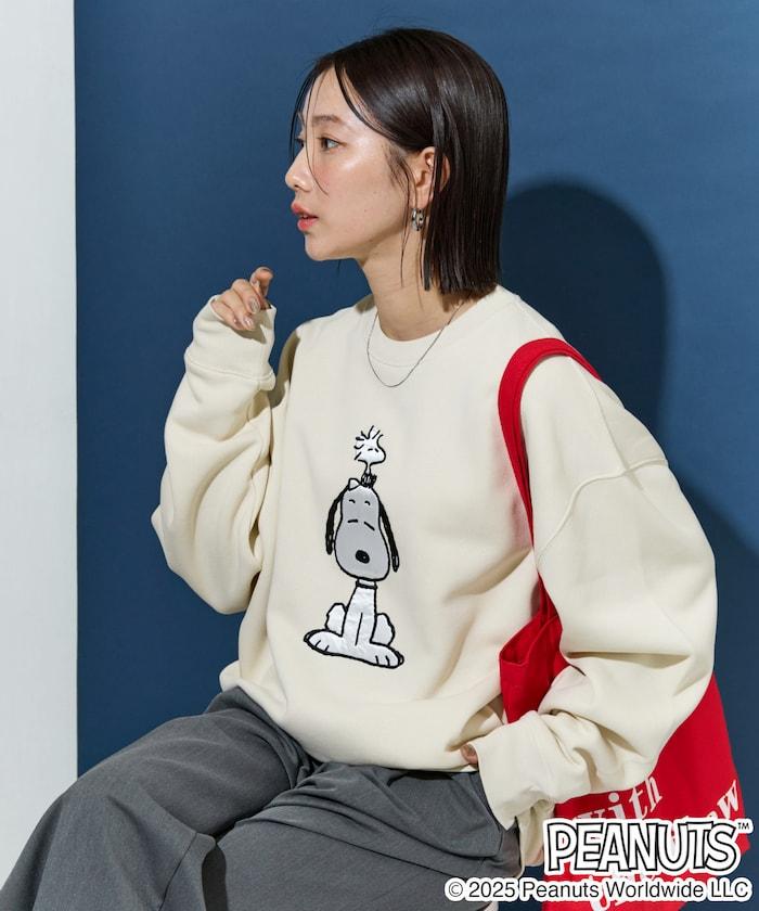 《史努比》緞面刺繡衛衣