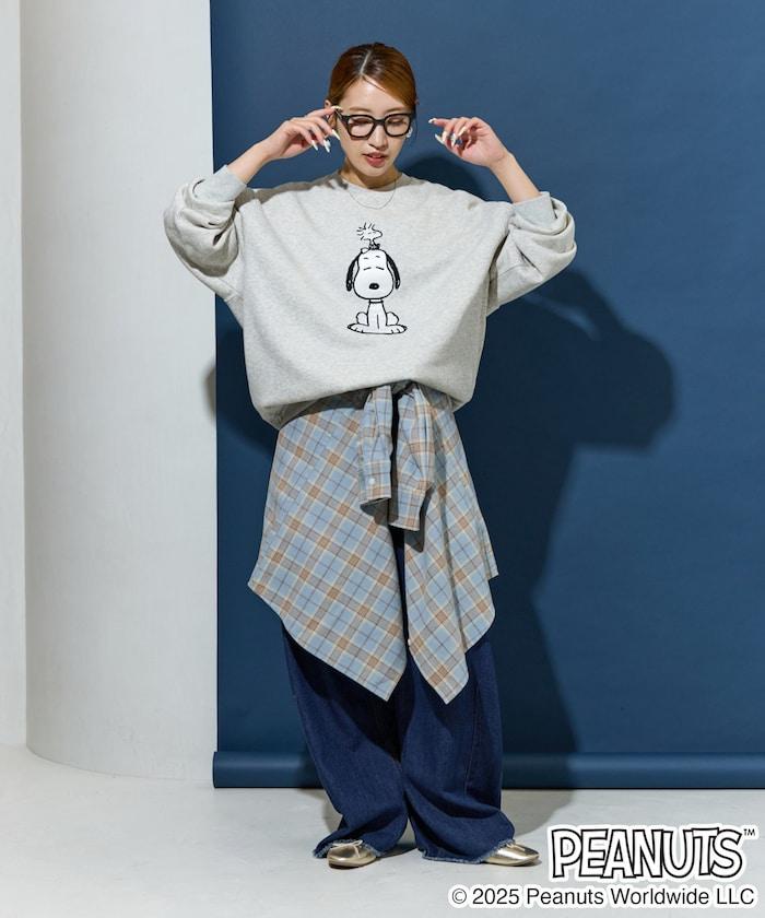 《史努比》緞面刺繡衛衣