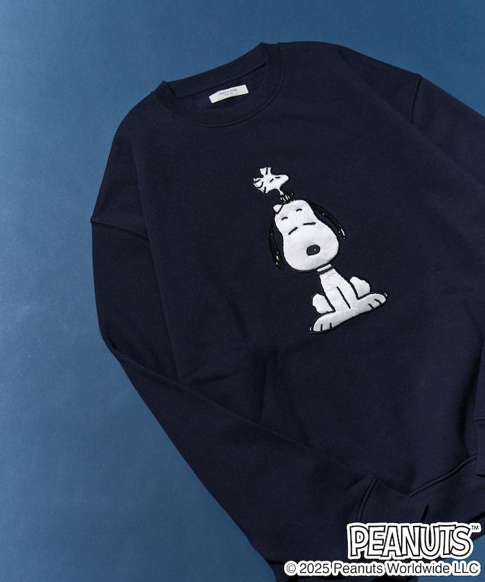 《史努比》緞面刺繡衛衣