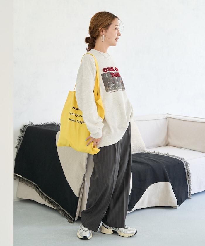 照片印花 × 縮絨刺繡 裡毛衛衣套頭衫