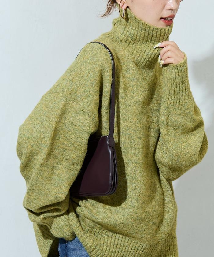 羅紋高領針織套頭衫