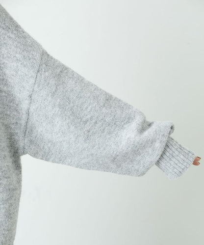 羅紋高領針織套頭衫