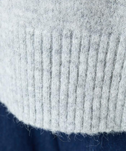 羅紋高領針織套頭衫