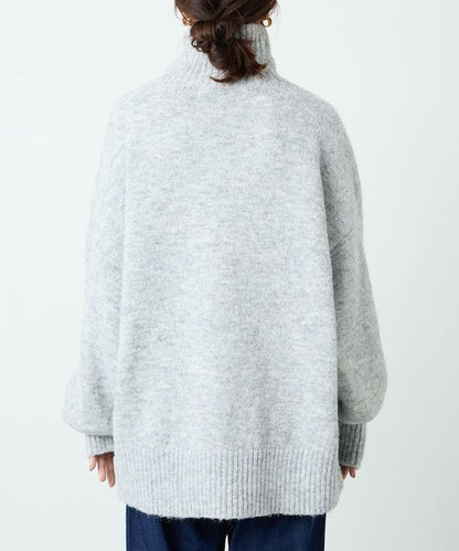 羅紋高領針織套頭衫