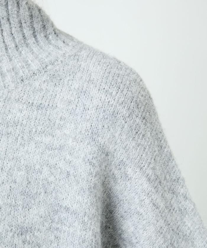 羅紋高領針織套頭衫