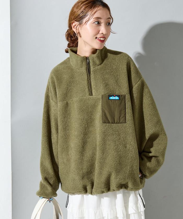 特別款羊羔絨半拉鍊套頭衫