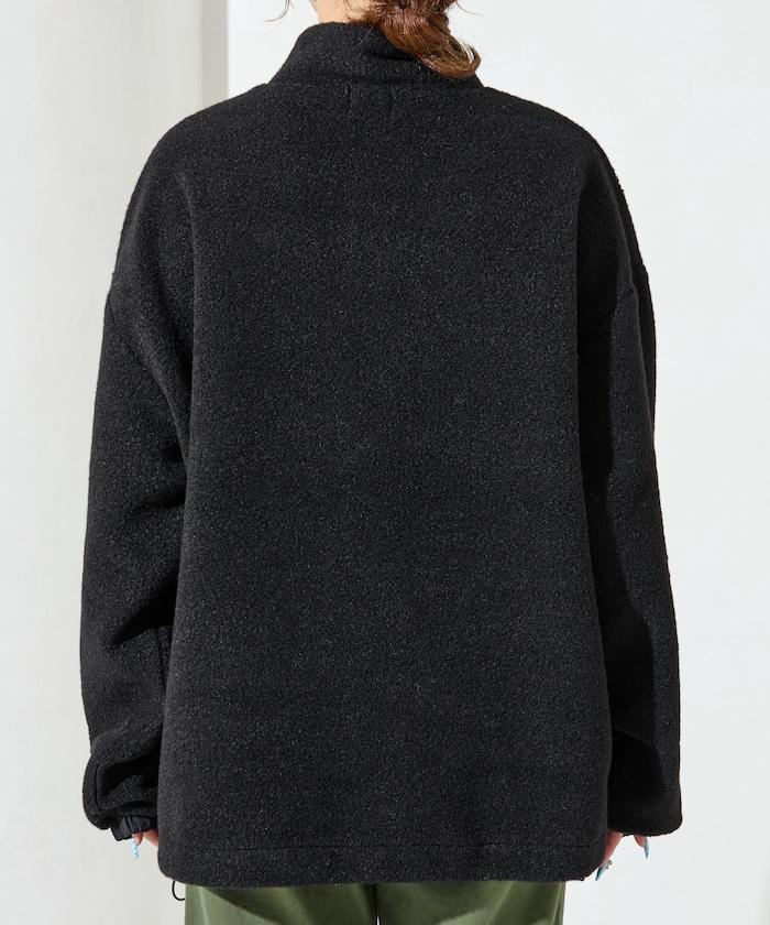 特別款羊羔絨半拉鍊套頭衫