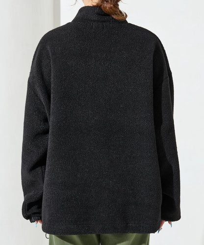 特別款羊羔絨半拉鍊套頭衫