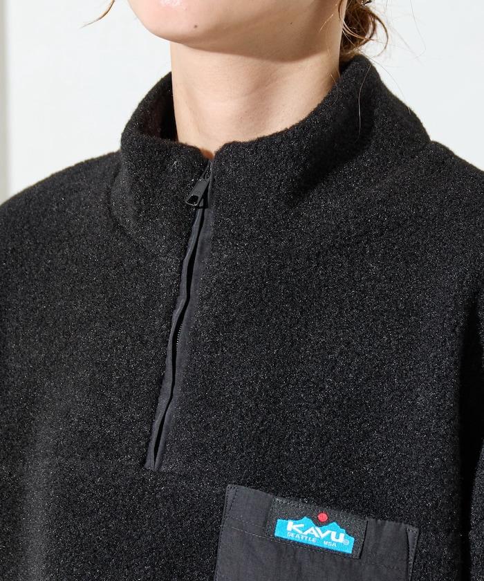 特別款羊羔絨半拉鍊套頭衫