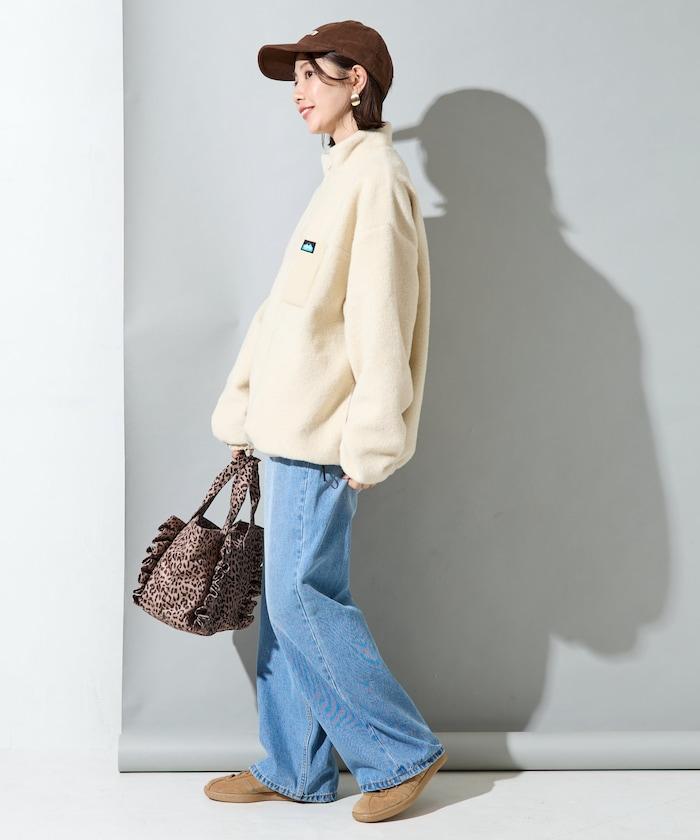 特別款羊羔絨半拉鍊套頭衫