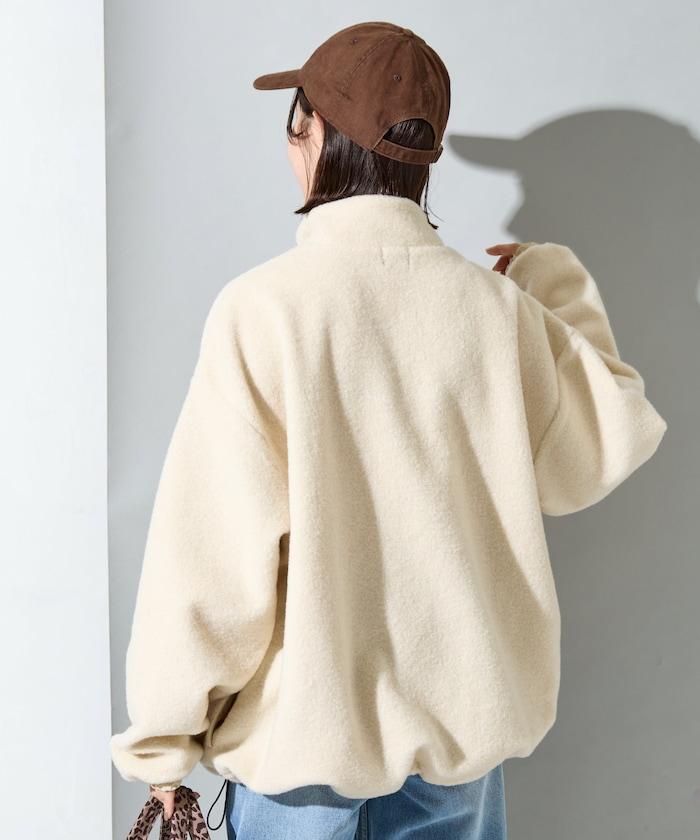 特別款羊羔絨半拉鍊套頭衫