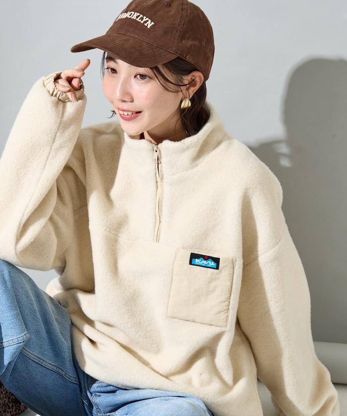 特別款羊羔絨半拉鍊套頭衫