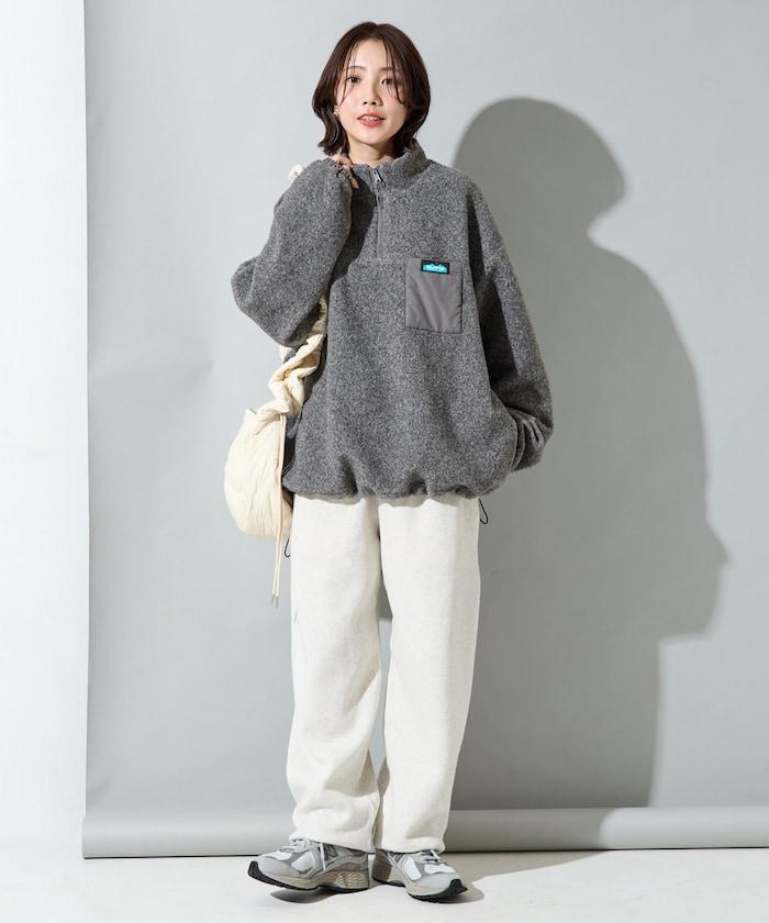 特別款羊羔絨半拉鍊套頭衫