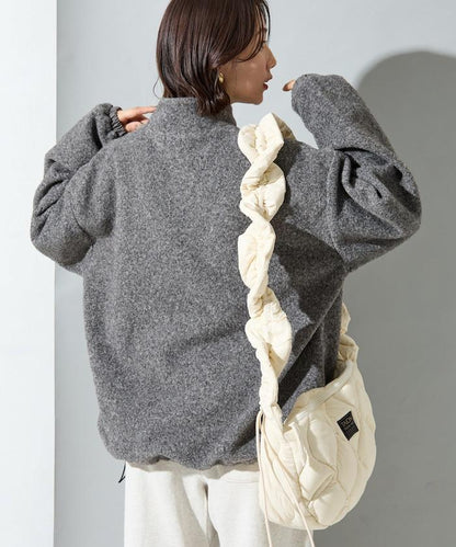 特別款羊羔絨半拉鍊套頭衫