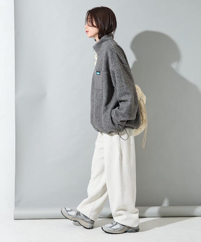 特別款羊羔絨半拉鍊套頭衫