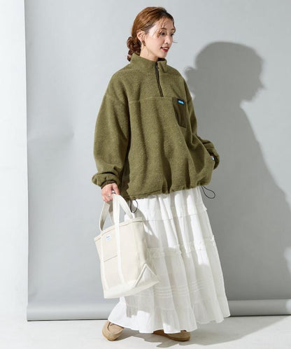 特別款羊羔絨半拉鍊套頭衫