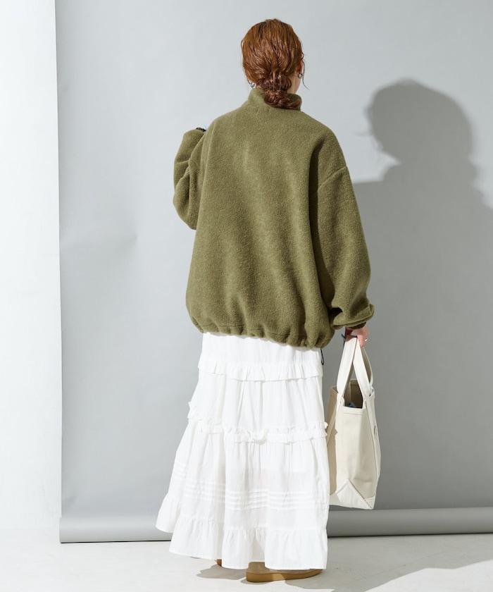 特別款羊羔絨半拉鍊套頭衫