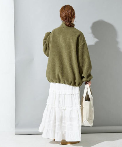 特別款羊羔絨半拉鍊套頭衫