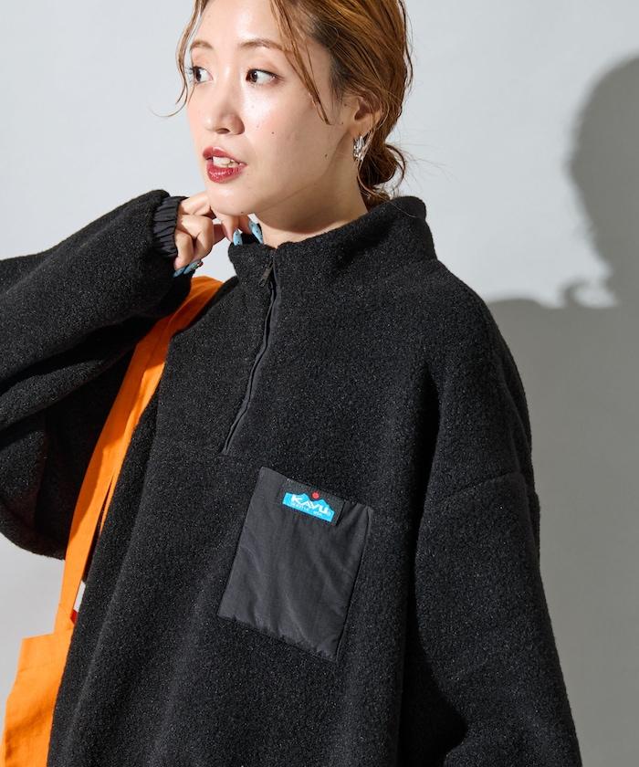 特別款羊羔絨半拉鍊套頭衫