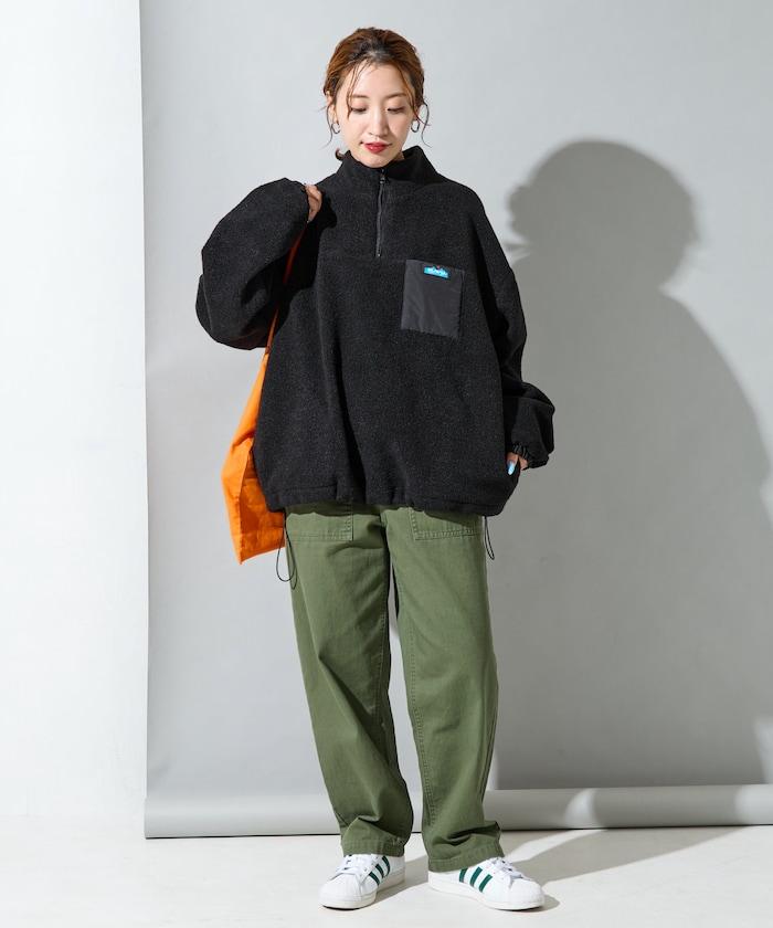 特別款羊羔絨半拉鍊套頭衫