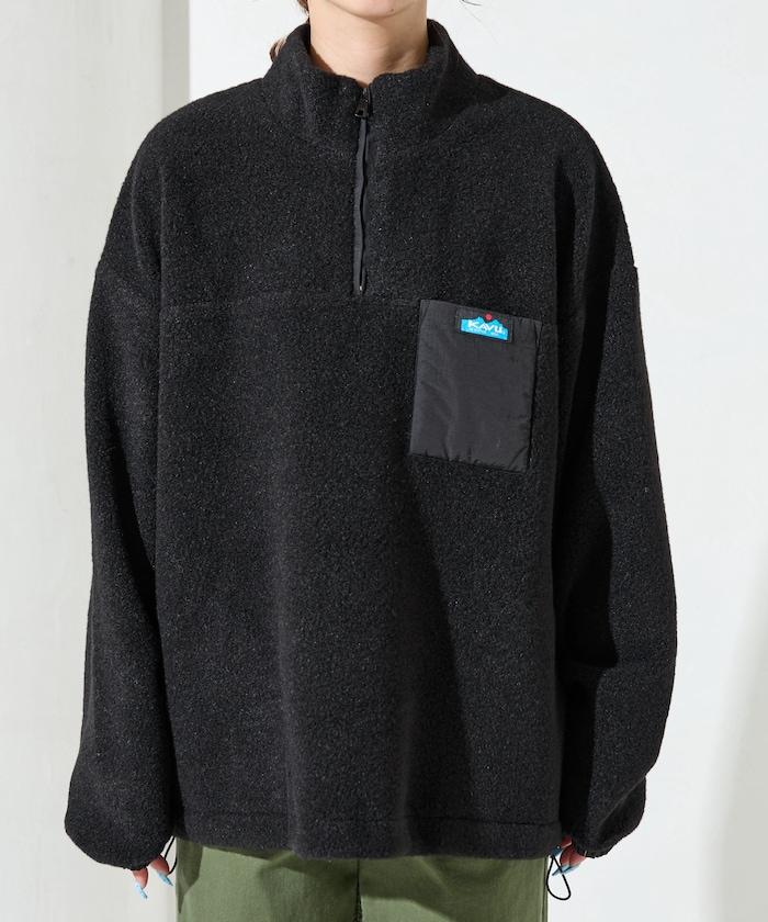 特別款羊羔絨半拉鍊套頭衫