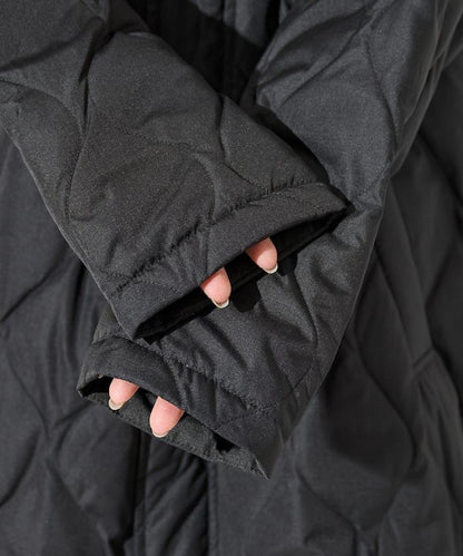特別絎縫連帽長款羽絨服【限量】