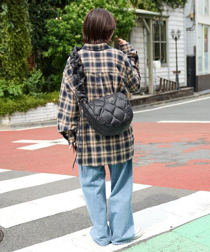 特別褶皺單肩包