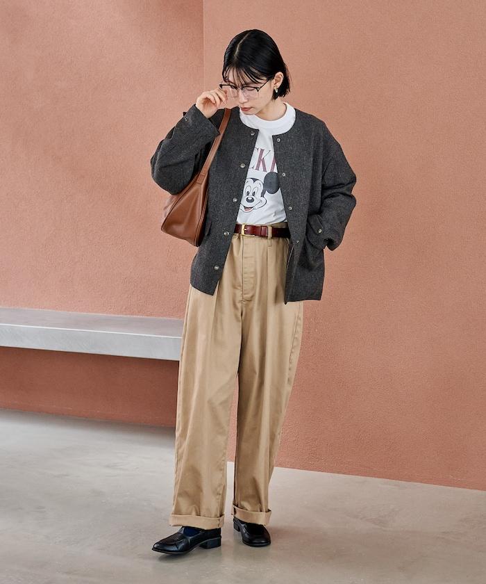 English Wool 無領夾克