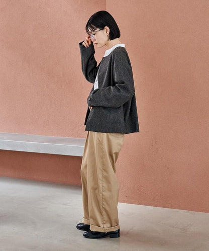 English Wool 無領夾克