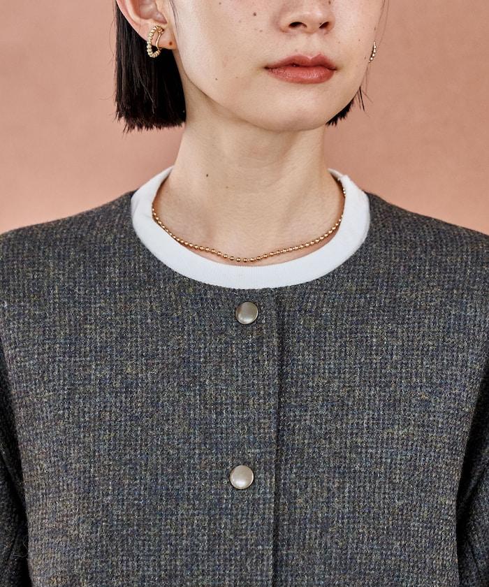 English Wool 無領夾克