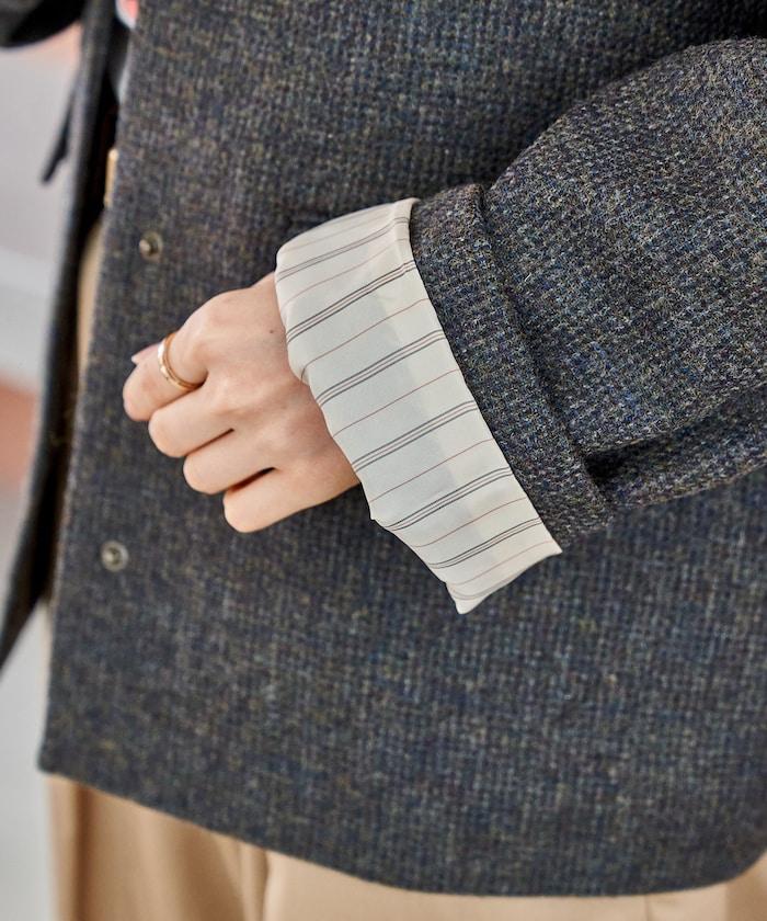 English Wool 無領夾克