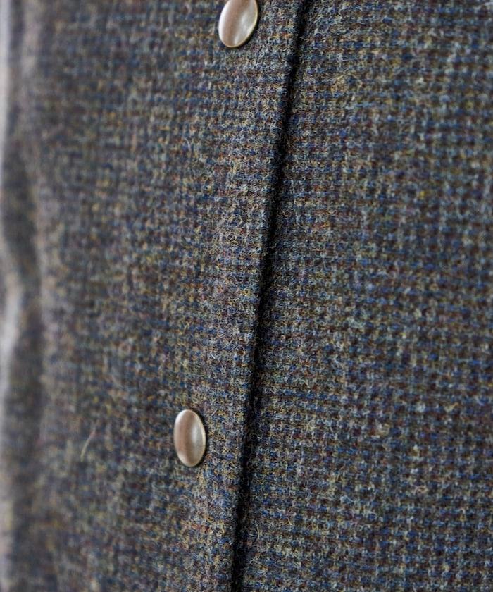 English Wool 無領夾克