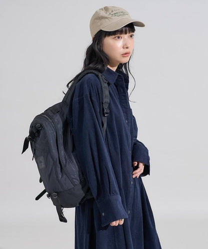 燈芯絨襯衫連衣裙