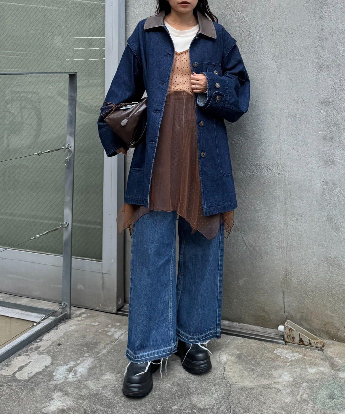 波點網紗吊帶背心連衣裙