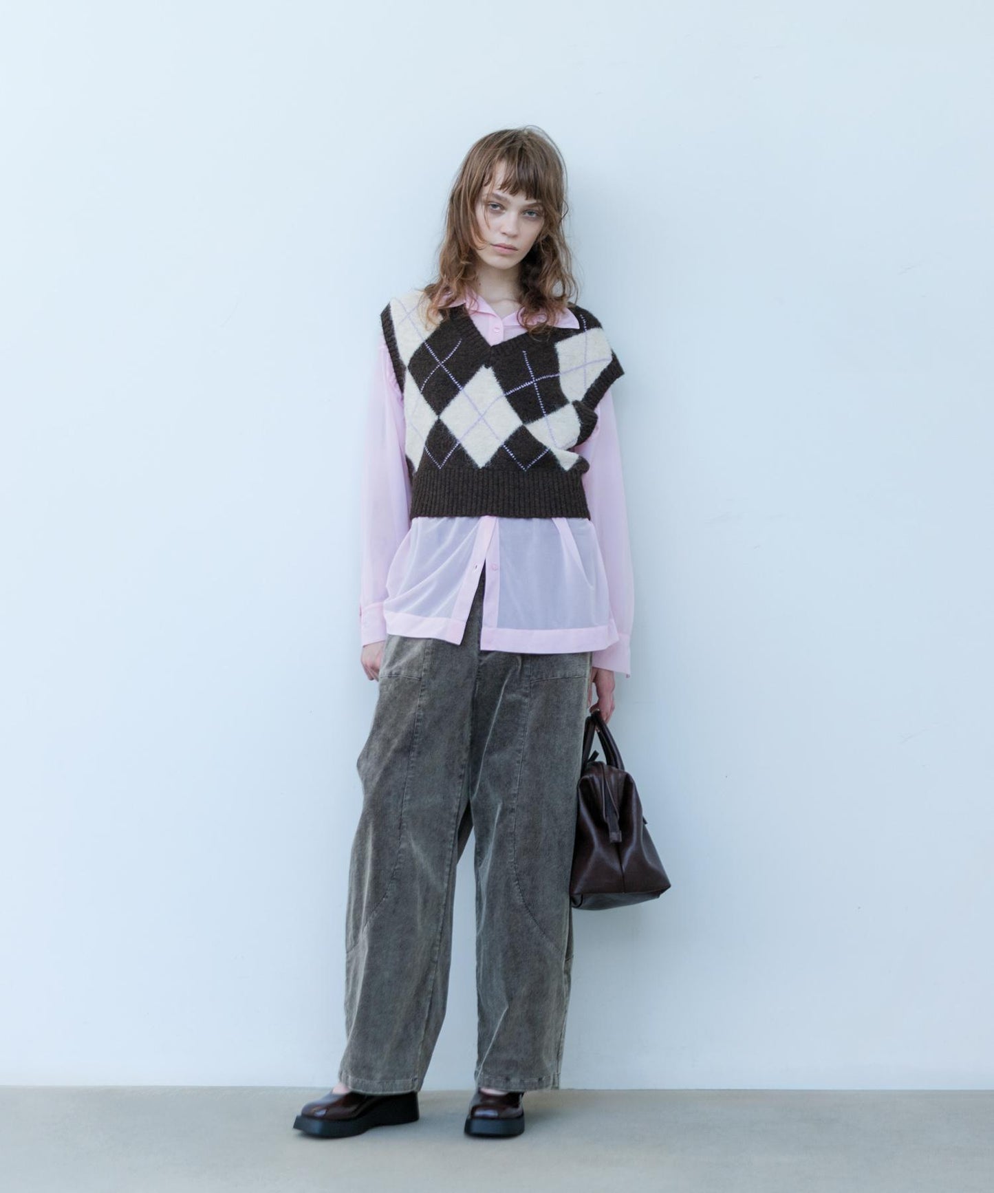 燈芯絨繭型長褲