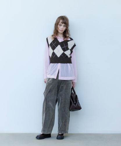 燈芯絨繭型長褲