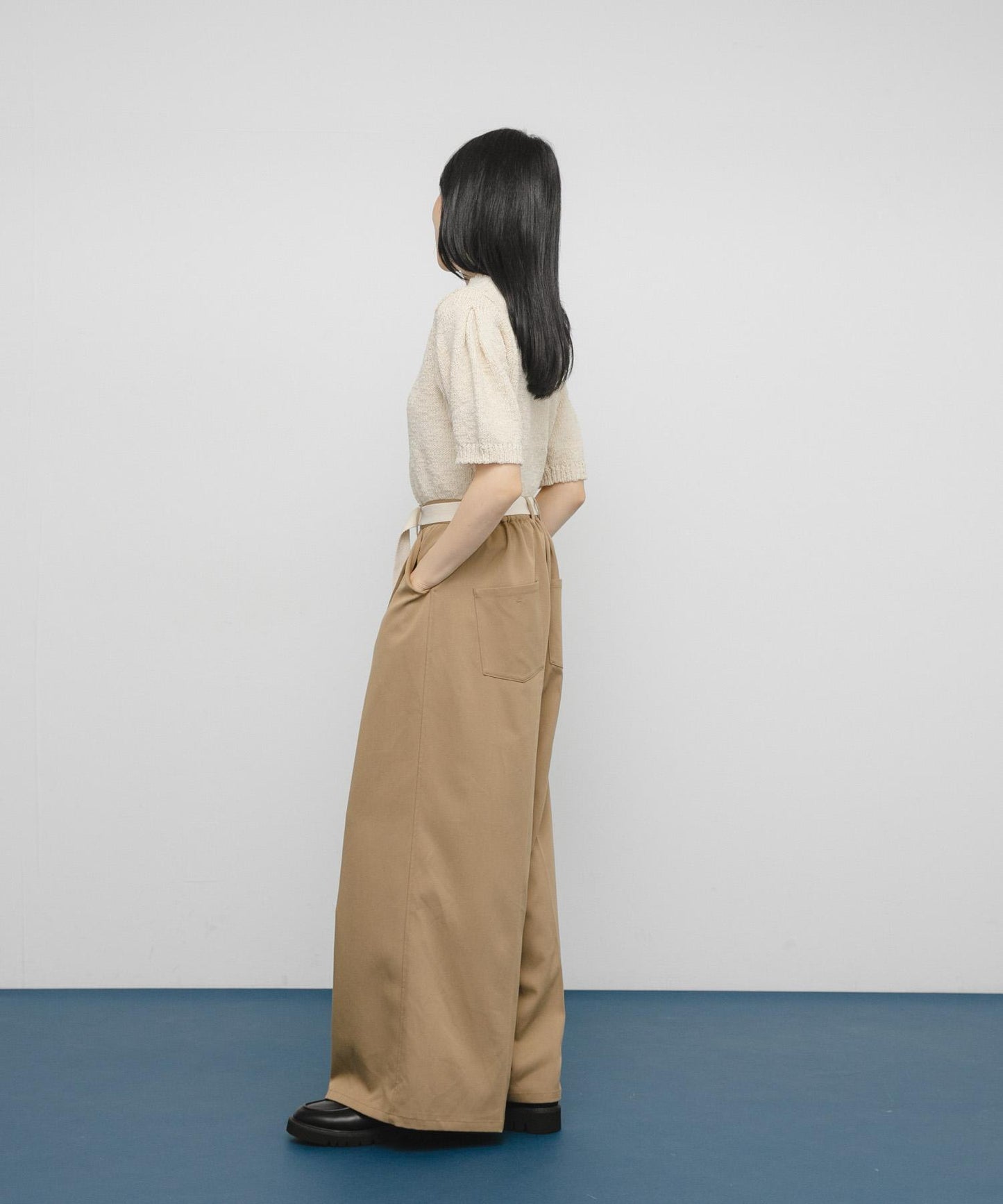 短袖露臍針織衫