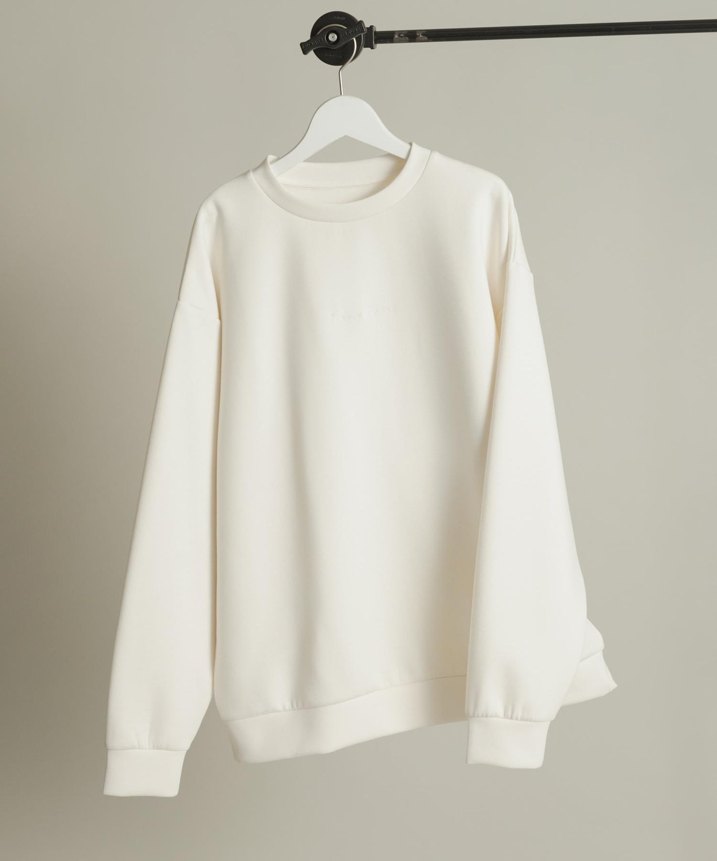 箱型針織圓領衛衣