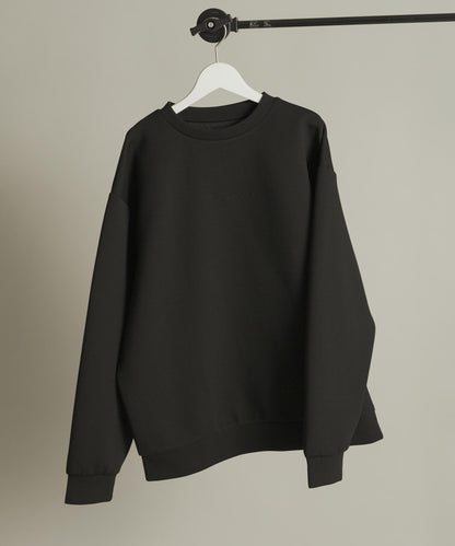 箱型針織圓領衛衣