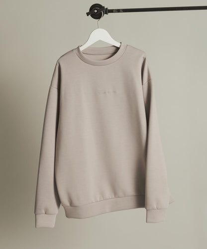 箱型針織圓領衛衣