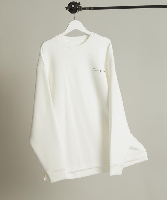 部分色 刺繡加厚長袖T恤