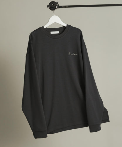 部分色 刺繡加厚長袖T恤