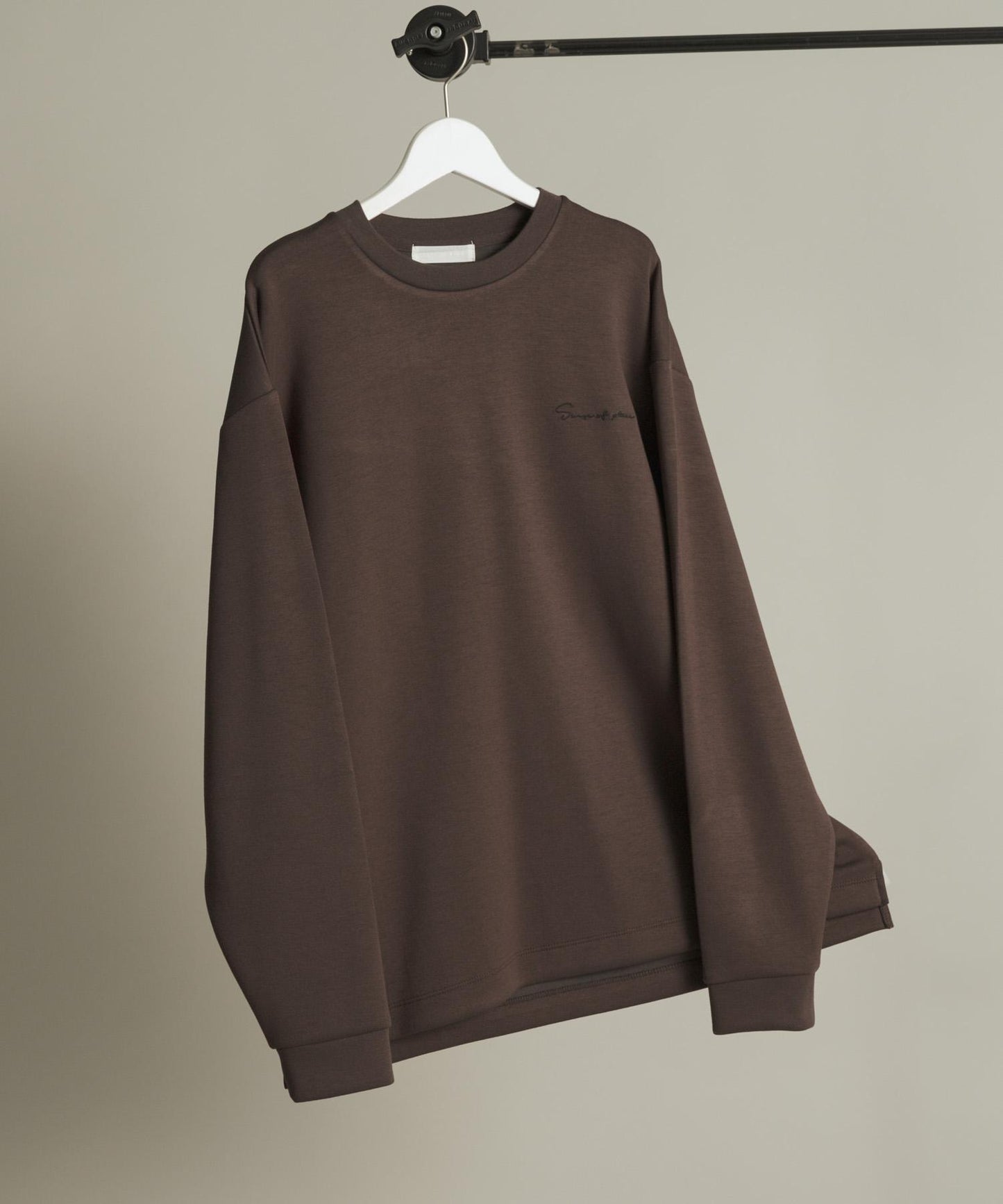 部分色 刺繡加厚長袖T恤